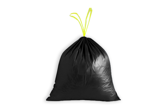 Sacs poubelle de 8 gallons 120 sacs poubelle noirs avec cordon de serrage Sacs  poubelle épais pour bureau, cuisine, maison Sacs poubelle en plastique  22,06 '' x 25,61 '' (Blanc, 8) 